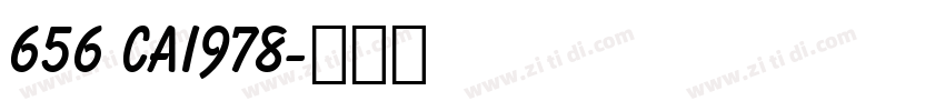 656 CAI978字体转换